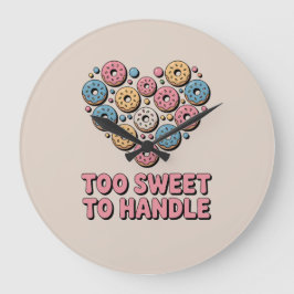 Grande Horloge Ronde Trop doux à manipuler | Enfants Donut