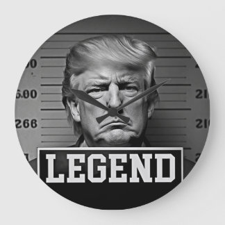 Grande Horloge Ronde Trump Légende
