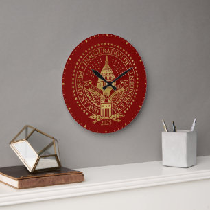Grande Horloge Ronde Trump Vance 2025 Jour de l'investiture