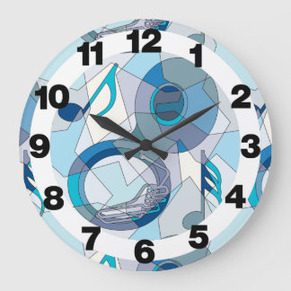 Grande Horloge Ronde Tuba Music Notes Fragments