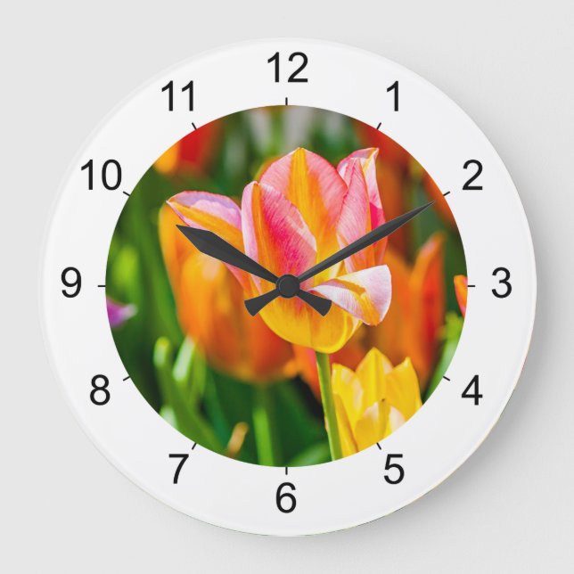 Grande Horloge Ronde Tulips (Recto)