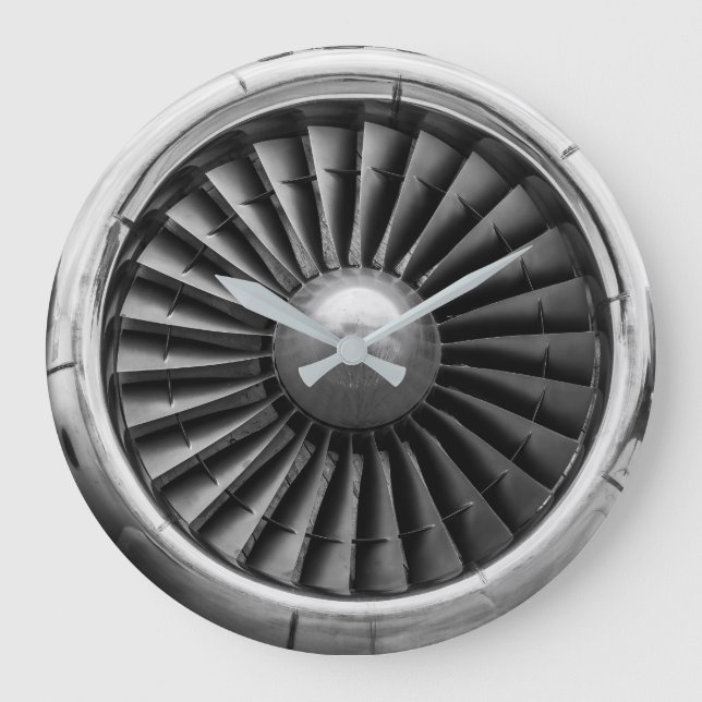 Grande Horloge Ronde Turbine moteur à réaction (Recto)