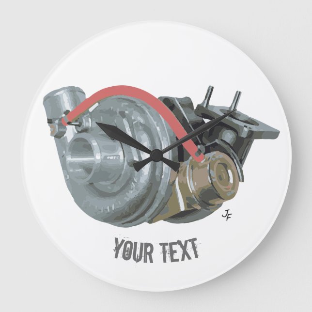 Grande Horloge Ronde Turbocompresseur (Recto)