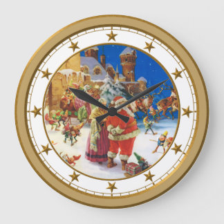 Grande Horloge Ronde 'Twas la nuit avant Noël