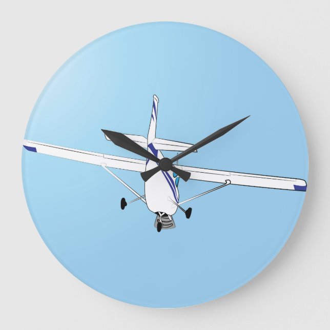 Grande Horloge Ronde Un Cessna en vol (Recto)