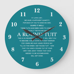 Grande Horloge Ronde Un Tuit rond