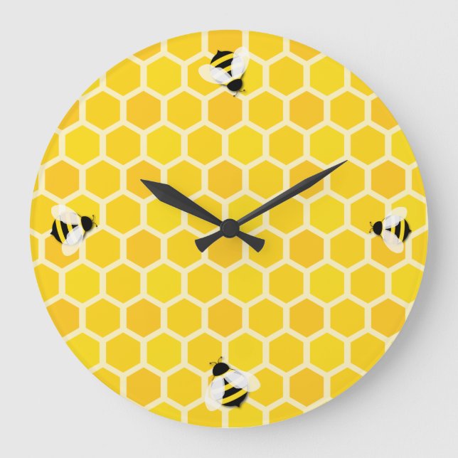 Grande Horloge Ronde Une abeille bourdonnante (Recto)