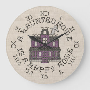 Grande Horloge Ronde Une Maison Hantée Est Une Maison Heureuse