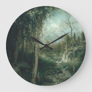 Grande Horloge Ronde Une peinture d'une vieille clairière (1881) - Gran