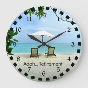 Grande Horloge Ronde Une retraite...détente à la plage