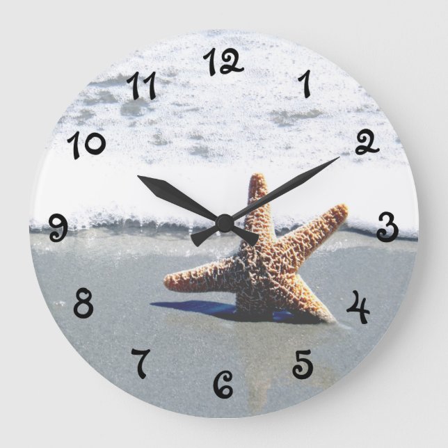 Grande Horloge Ronde Une seule étoile blanchie sur la côte (Recto)
