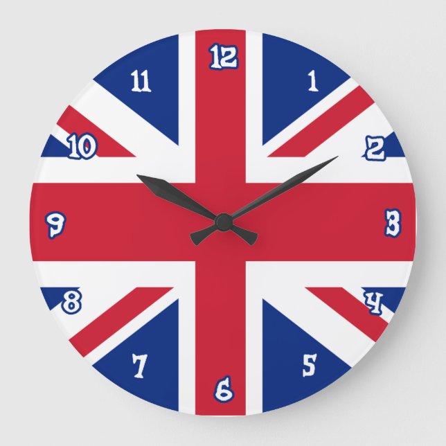 Grande Horloge Ronde Union Jack Wall Clock (Recto)