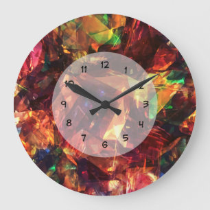 Grande Horloge Ronde Unique design Abstrait moderne