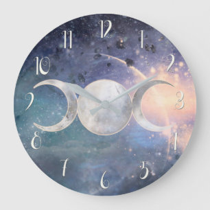 Grande Horloge Ronde Univers Triple Lune Céleste Goddess Moonstone