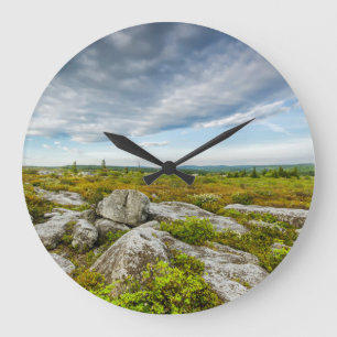 Grande Horloge Ronde USA, Virginie-Occidentale, Davis. Paysage De Dolly