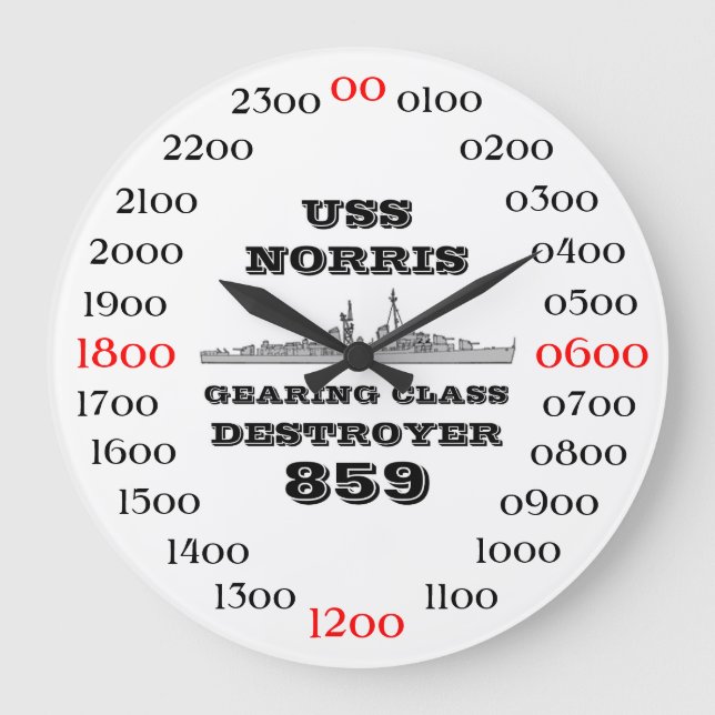 Grande Horloge Ronde USS Norris (Recto)