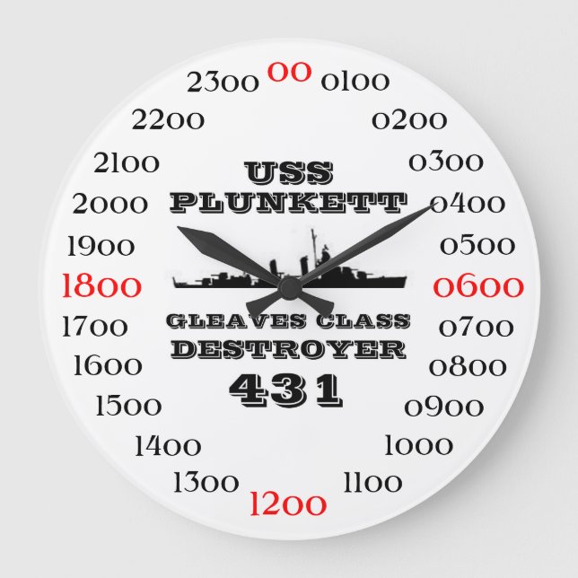 Grande Horloge Ronde USS Plunkett (Recto)