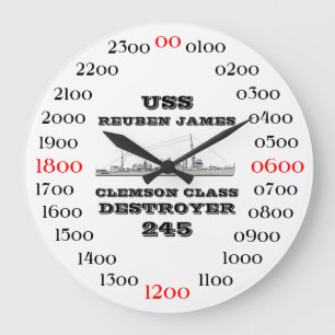 Grande Horloge Ronde USS Reuben James (DD-245)