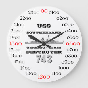 Grande Horloge Ronde USS Southerland (densité double/RDA 743)