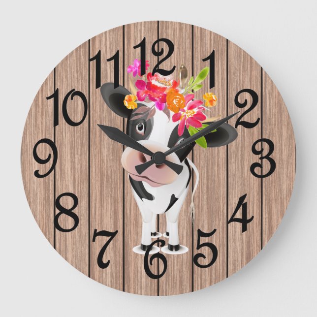 Grande Horloge Ronde Vache de campagne (Recto)