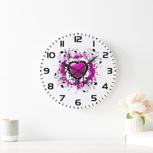 Grande Horloge Ronde Valentine Purple Heart