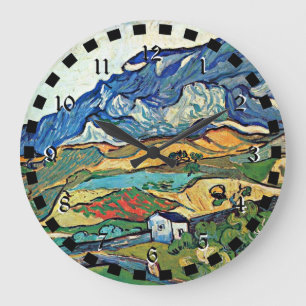 Grande Horloge Ronde Van Gogh painting, Les Alpilles Mountain Landscape