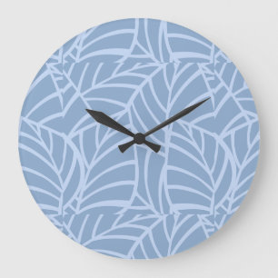 Grande Horloge Ronde Veines Botaniques Minimalistes