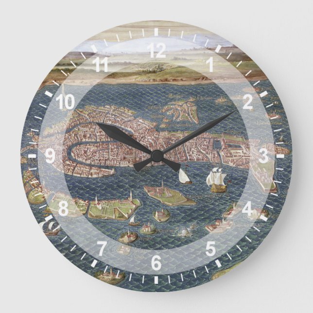 GRANDE HORLOGE RONDE VENICE : MAP, 16TH CENTURY (Recto)