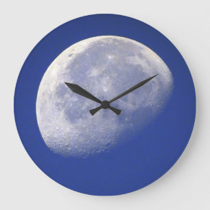 Grande Horloge Ronde Vers la Lune et vers l'arrière