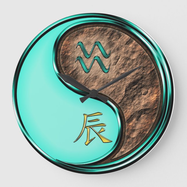 Grande Horloge Ronde Verseau & Dragon de Terre (Recto)