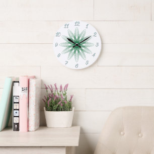 Grande Horloge Ronde Vert