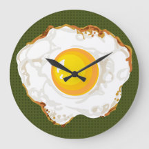 Vert Retro Style Fried Egg Food Décor Cuisine