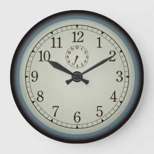 Grande Horloge Ronde Very Cool Old Face Wall Clock