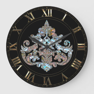Grande Horloge Ronde Veyla Shayde Goth élégant