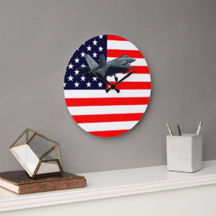 Grande Horloge Ronde VFA-106 Gladiators F/A-18 Super Hornet US Navy Tri