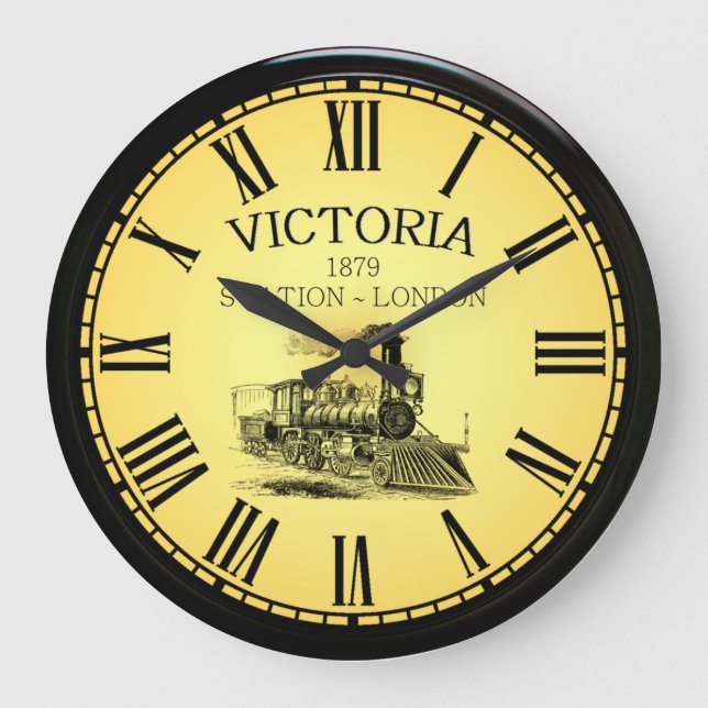 Grande Horloge Ronde Victoria Station ~ Londres Angleterre ~ 1879 ~ (Recto)