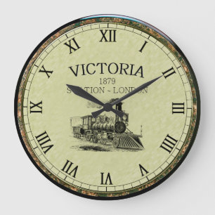 Grande Horloge Ronde Victoria Station ~ Steam Engine ~ London England ~