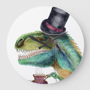 Grande Horloge Ronde Victorian Tyrannosaure