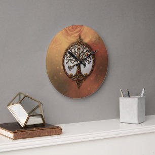 Grande Horloge Ronde Vie Mystique de l'Arbre
