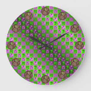 Grande Horloge Ronde Vierge & Coq de Terre