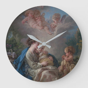 Grande Horloge Ronde Vierge et enfant avec le St John le baptiste