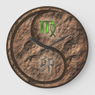 Grande Horloge Ronde Vierge & Lapin de Terre