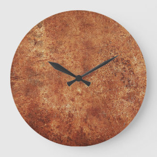 Grande Horloge Ronde Vieux Grunge Texture métallique rustique