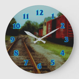 Grande Horloge Ronde Vieux moteur de train