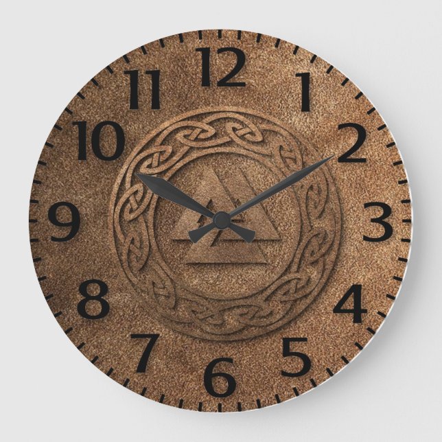 Grande Horloge Ronde Viking Leather Print (Recto)