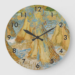 Grande Horloge Ronde Vincent van Gogh - Gerbes de Blé