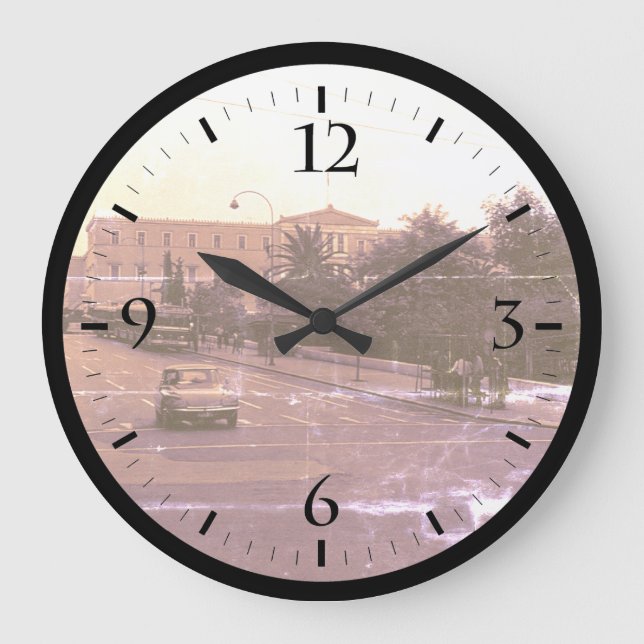 Grande Horloge Ronde Vintage Greece (Recto)