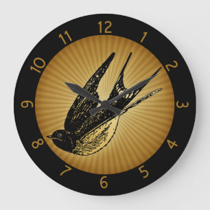 Grande Horloge Ronde Vintage Swallow