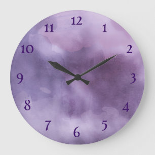 Grande Horloge Ronde Violet