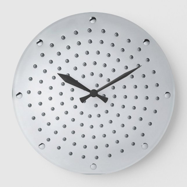 Grande Horloge Ronde Visage de grille Chrome (Recto)
